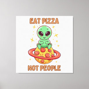 Lienzo Come pizza no personas