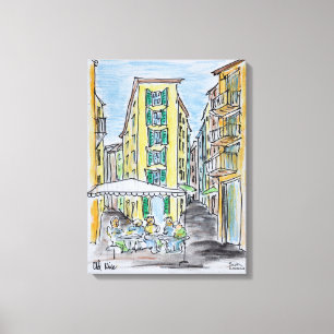 Lienzo Comedor al aire libre en Old Nice   Niza, Francia