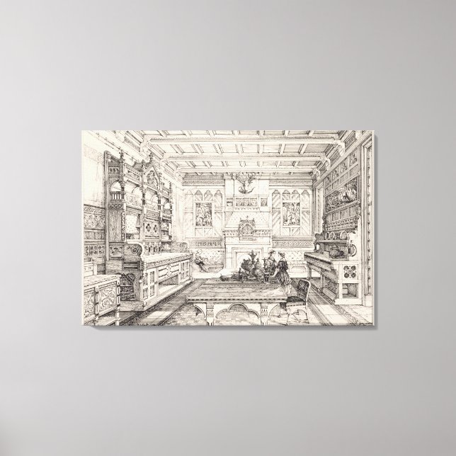 Lienzo Comedor, de "Ejemplos de lo antiguo y lo moderno (Anverso)