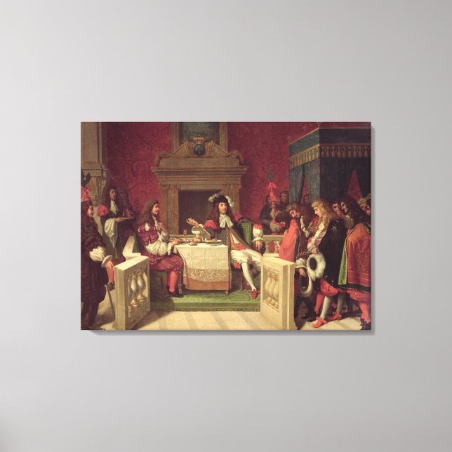 Lienzo Comedor Moliere con Luis XIV 1857 (Anverso)