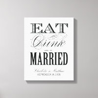 COMER BEBIDA Y CASARSE | BODA CANVAS