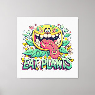 Lienzo Comer Plantas