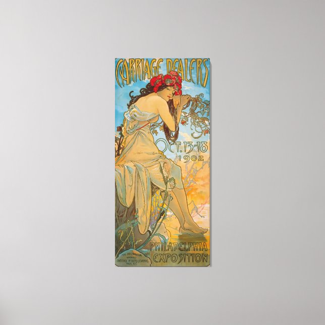 Lienzo Comerciantes de transporte por Alphonse Mucha (190 (Anverso)