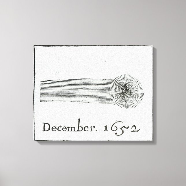 Lienzo Cometa de Charles, diciembre de 1652 (Anverso)