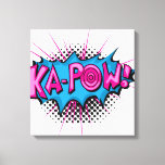 Lienzo ¡Cómic De Pop Art Ka-Pow!<br><div class="desc">Este estilo retro cómico Ka-Pow! es perfecto para cualquier coleccionista de super héroes o fan boy. Los gráficos brillantes tienen líneas duras y colores llamativos.</div>