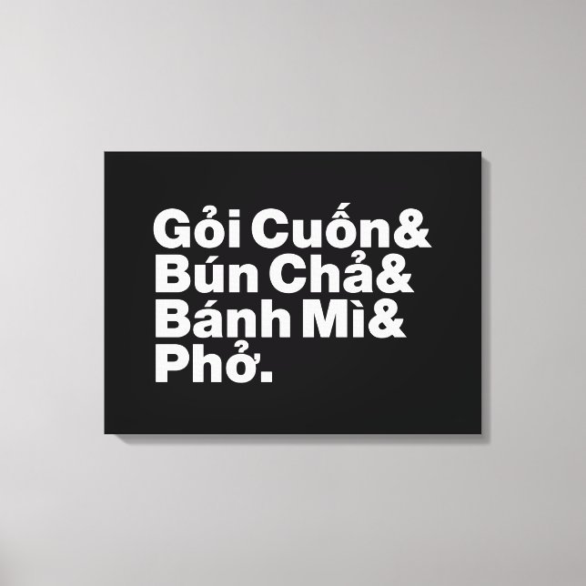Lienzo Comida callejera vietnamita (Anverso)
