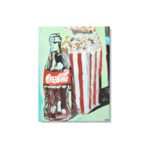 Comida clásica de película de Cola y Palomitas de
