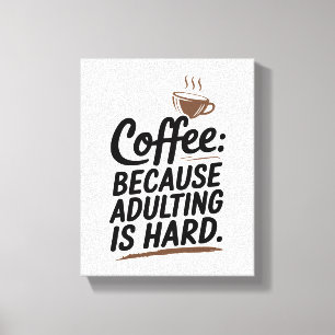 Lienzo Comience bien el día con este tema del café