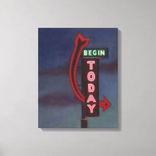 Lienzo Comience hoy 2009