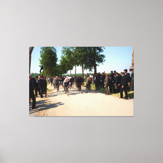 Lienzo Comienzo del primer Tour de Francia Circa 1903