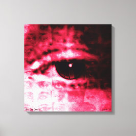 Lienzo "Cómo lo ve" de Aleta ~ Collage digital 18x18