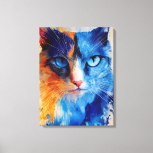 Lienzo Compañero animal adorable de gato Mascota