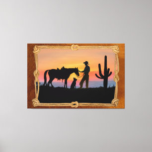 LIENZO COMPAÑEROS VAQUEROS