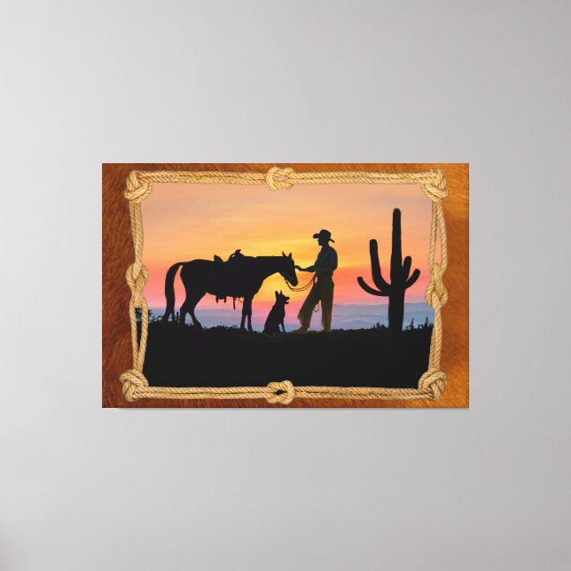 LIENZO COMPAÑEROS VAQUEROS (Anverso)