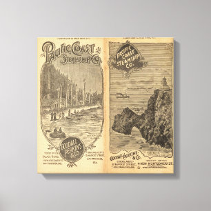 Lienzo Compañía de vapor de la costa del Pacífico 2