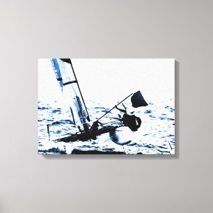 Lienzo Competencia Vela Catamarán