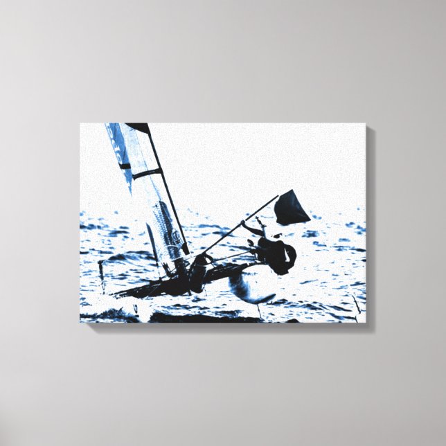 Lienzo Competencia Vela Catamarán (Anverso)