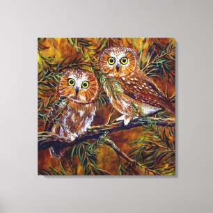 Lienzo Compinches de la rama