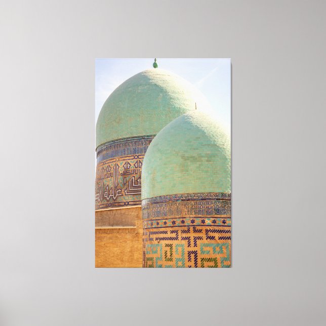 Lienzo Complejo Shah-i-Zinda en Samarcanda, Uzbekistán (Anverso)