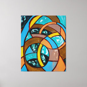 Lienzo Composición #8 Trio de Michael Moffa