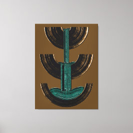 Lienzo Composición abstracta vertical geométrica