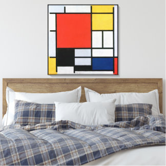 Lienzo Composición abstracta vintage de Piet Mondrian