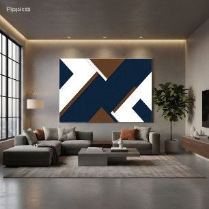 Lienzo Composición Azul