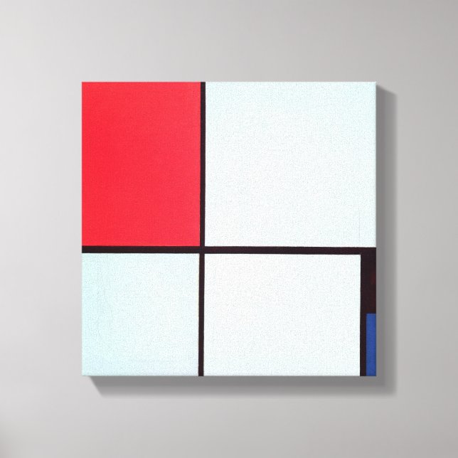 Lienzo Composición con rojo, negro, azul y amarillo, 1928 (Anverso)