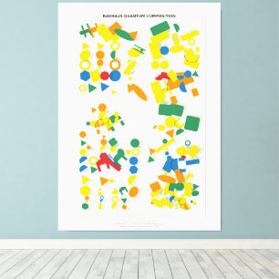 Lienzo Composición Cuántica Bauhaus
