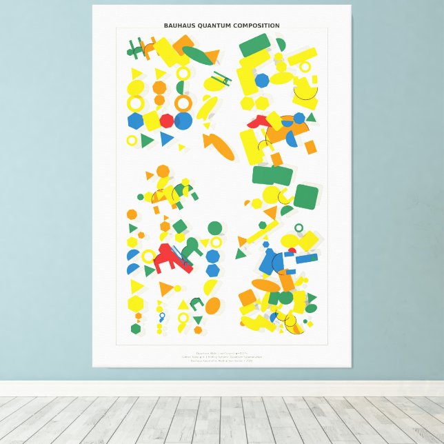 Lienzo Composición Cuántica Bauhaus (Insitu (piso de madera))