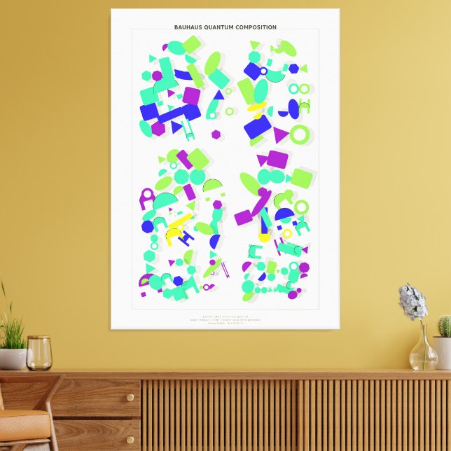 Lienzo Composición Cuántica Bauhaus (Insitu (Sala de estar))