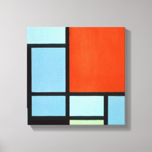 Lienzo Composición de Piet Mondrian