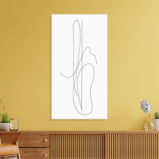 Lienzo Composición lineal 1 (Insitu (Sala de estar))