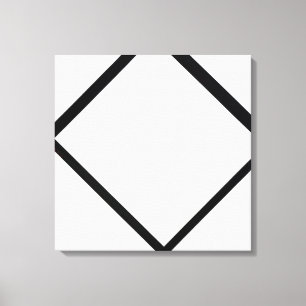 Lienzo Composición Mondriana Piet Nº 1 Lozenge con cuatro