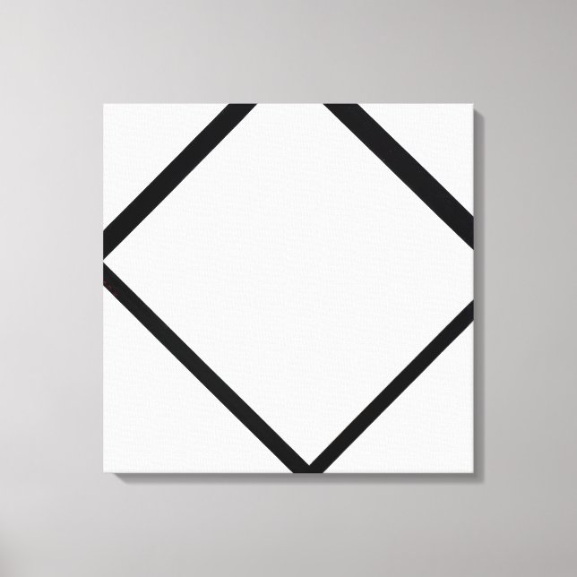Lienzo Composición Mondriana Piet Nº 1 Lozenge con cuatro (Anverso)