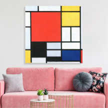 Composición Rojo, Amarillo, Azul, Negro | Mondriaa