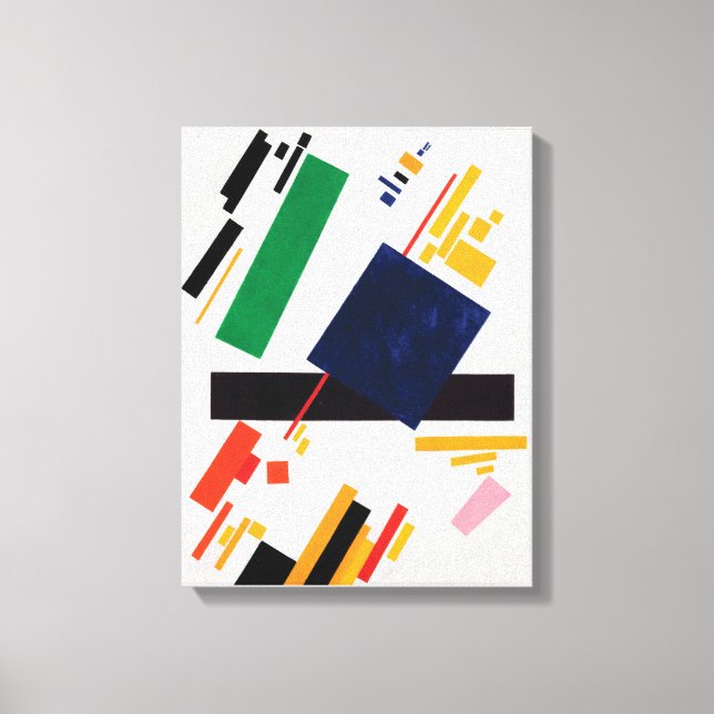 Lienzo Composición suprema de Kazimir Malevich (Anverso)