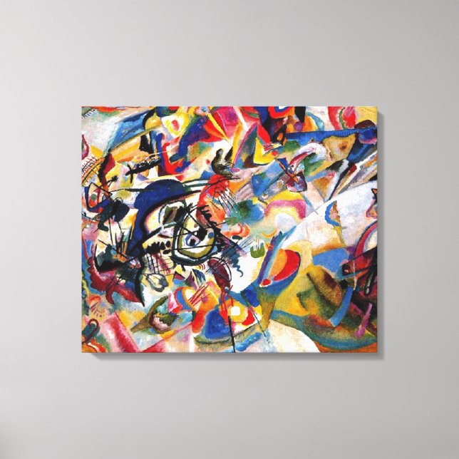 Lienzo Composición VII Pintura abstracta de Kandinsky (Anverso)