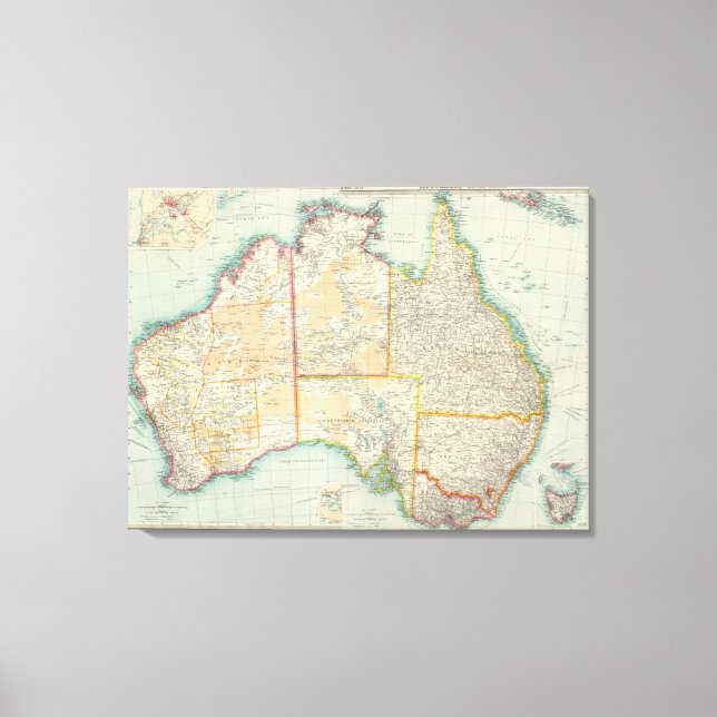 Lienzo Compuesto de Australia (Anverso)
