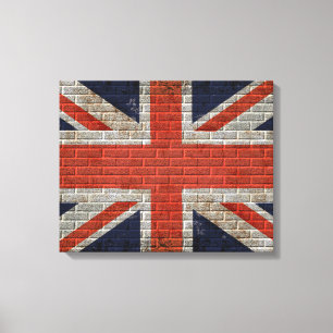 lienzo con bandera de pared de la unión