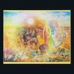 Lienzo con elefantes arcoiris África Wall Art Deco<br><div class="desc">Este producto tiene una imagen interesante y hermosa, que es una reproducción de una pintura original del artista inglés Alan J Porter. Esta imagen está disponible exclusivamente en nuestro e-shop. Cuando compre alguno de nuestros productos, apoyará nuestros proyectos para ayudar a los niños desfavorecidos. Ser original - Comprar original. Gracias...</div>