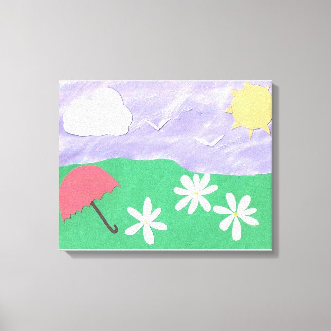 Lienzo con escena al aire libre (Anverso)