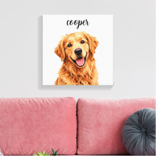 Lienzo con nombre personalizado de “Cooper” Golden