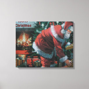 Lienzo con Santa tradicional