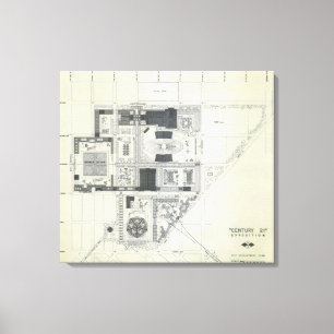 Lienzo Concepto aéreo de la aguja del espacio que dibuja