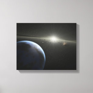 Lienzo Concepto artístico de un cinturón astroide Fotogra