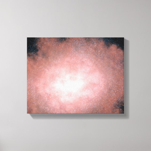 Lienzo Concepto de qué galaxia polvorienta y brillante (Anverso)