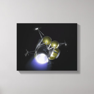 Lienzo Concepto de un equipo que arruina apagado