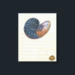 Lienzo Concha de mar romántica<br><div class="desc">¿Vives lejos de la playa? Sin más. Consigue esta romántica pintura de conchas marinas para que puedas imaginarte sentado en una playa tranquila en un cálido día soleado. Esta obra de arte idealiza el mar y las pequeñas olas que te dejarán ansioso por visitar la playa. Obtén este panel de...</div>