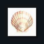 Lienzo Concha de mar rosa y crema<br><div class="desc">A Megan Meagher le encanta pintar fotos de las hermosas colecciones de los océanos. Capta las ofertas más naturales pero hermosas de la naturaleza en la vida marina. En esta pintura clásica y sencilla, se respira la sencillez de una bonita concha de color crema y rosa. Obtén hoy esta obra...</div>